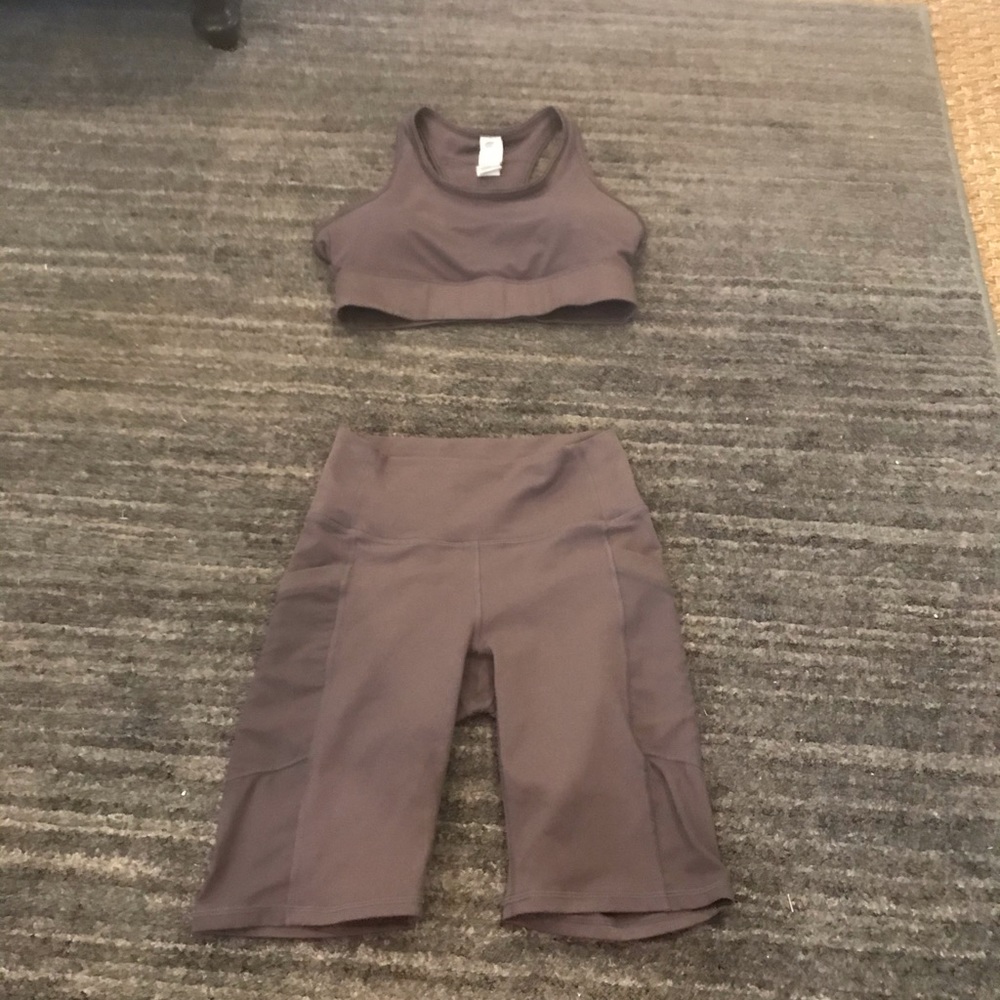 Fabletics mila short and sports bra set